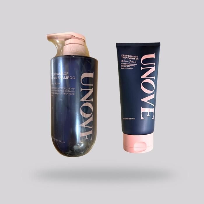 [어노브] 어노브 딥 데미지 리페어 듀오 로지아우라 샴푸 500g + 웜페탈 트리트먼트 EX 320ml