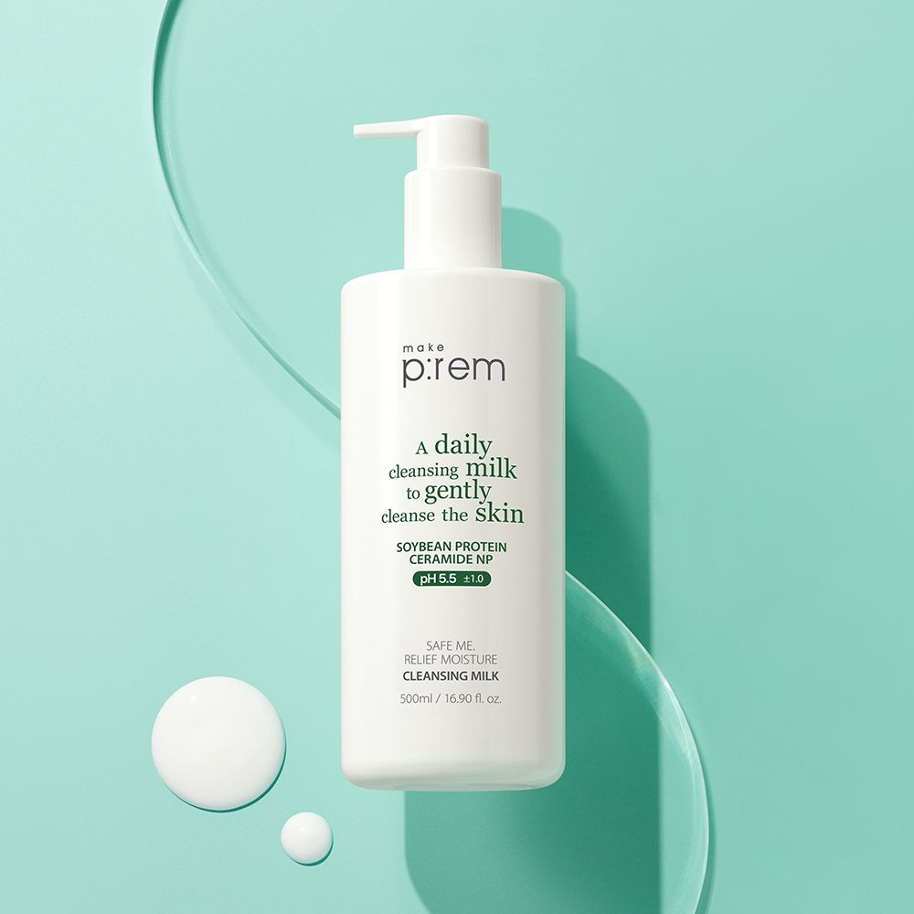 메이크프렘 대용량 세이프 미 릴리프 모이스처 클렌징 밀크 500ml 2개