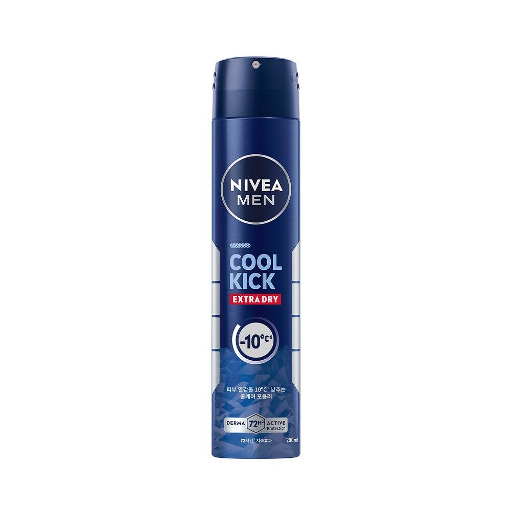 72시간 강 지속/체취케어 니베아 맨 데오드란트 스프레이 200ml 쿨 킥 3473816