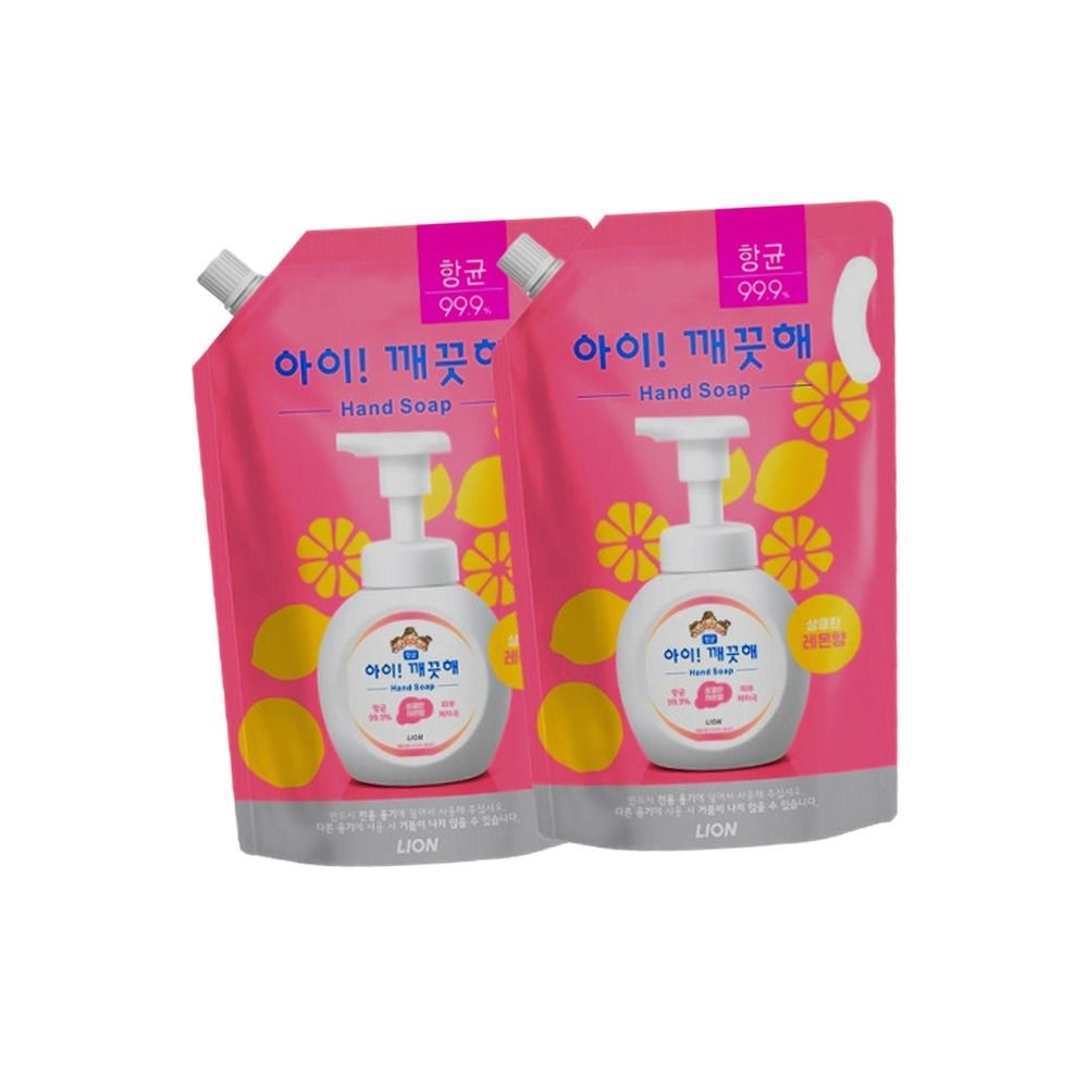 아이깨끗해 핸드워시 레몬향 리필 1.8L 2개