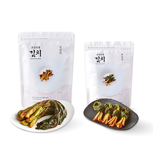 [하프클럽]조선호텔 갓김치 1kg+파김치 500g_냉장