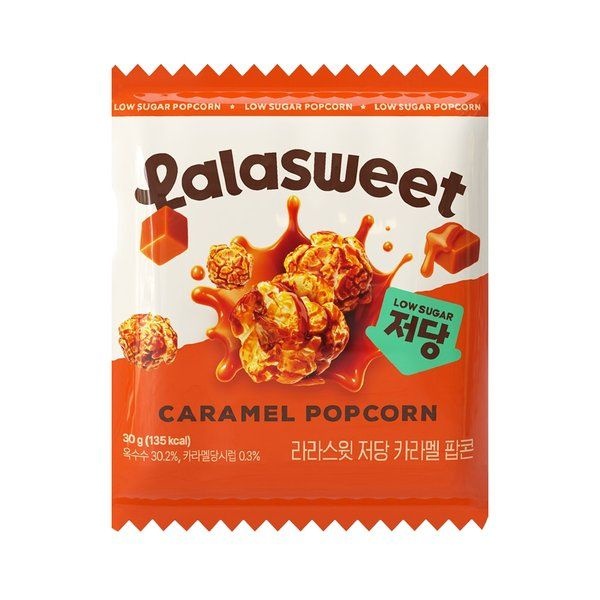 라라스윗 저당 카라멜팝콘 30g x 6개