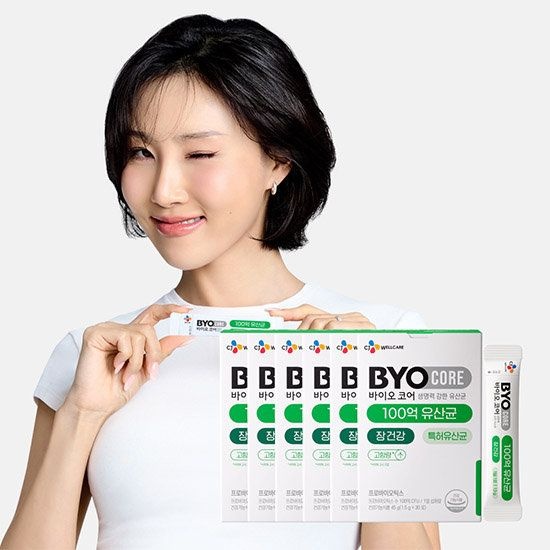 [CJ공식] 바이오코어 100억 유산균 30포 6박스