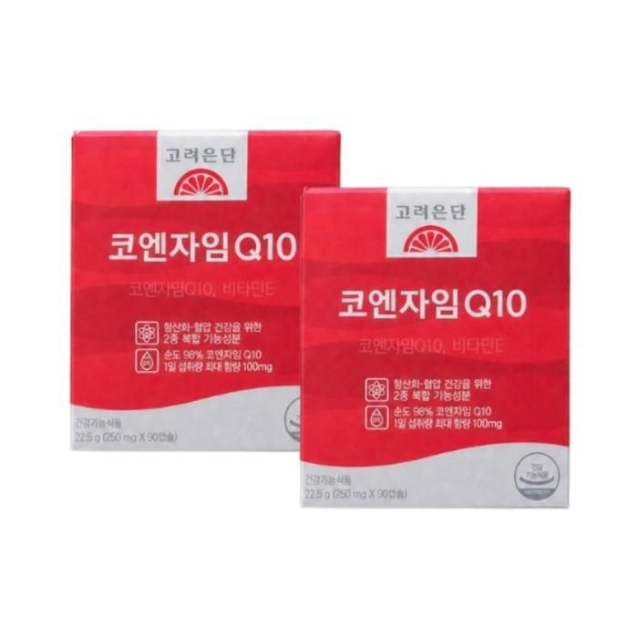고려은단 코엔자임Q10 코큐텐 90캡슐 x2개 (6개월분)