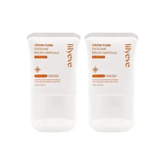 그로우턴 엑소좀 브러쉬 앰플 100ml 2개 탈모 두피 케어