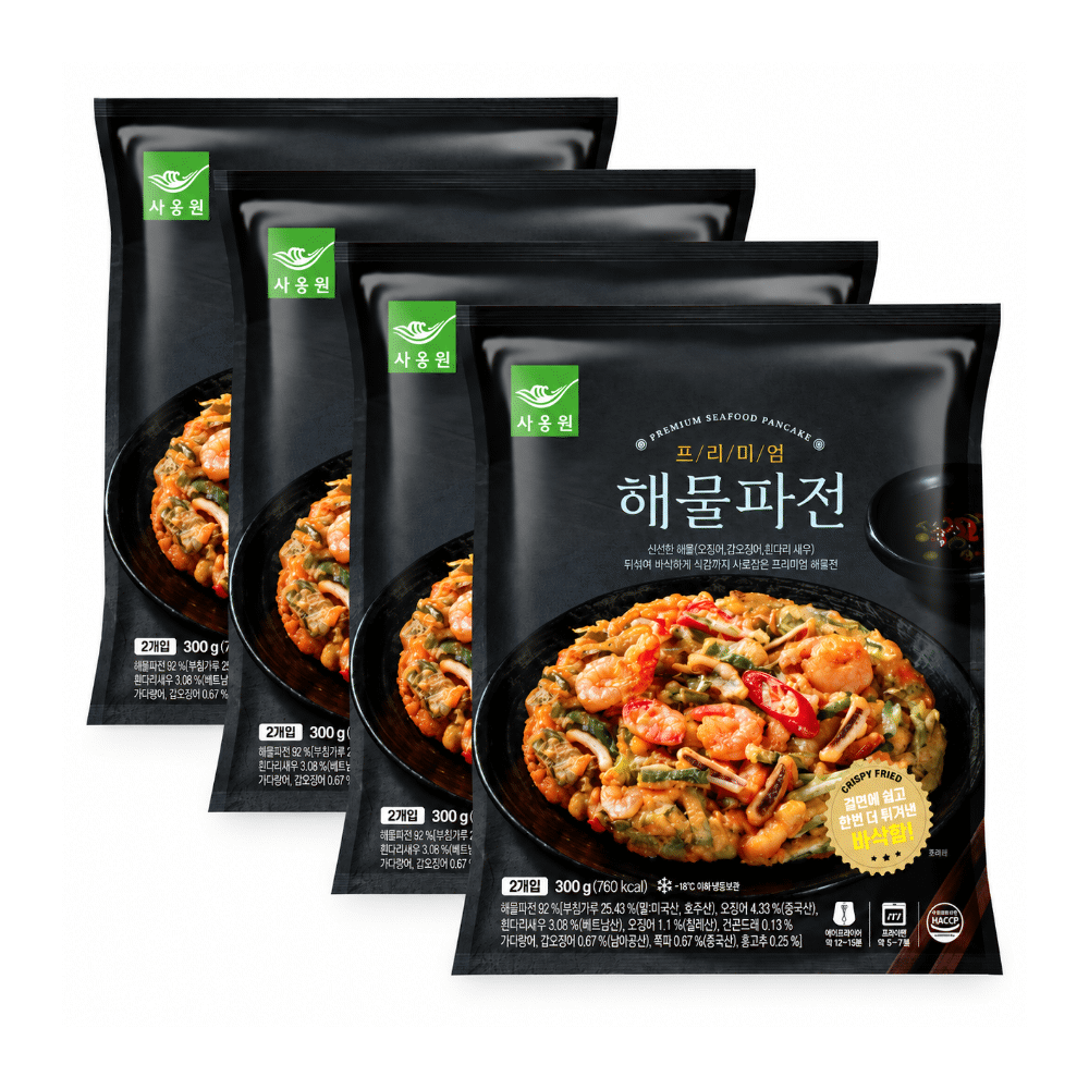 사옹원 부침명장 프리미엄 해물파전 300g 4개