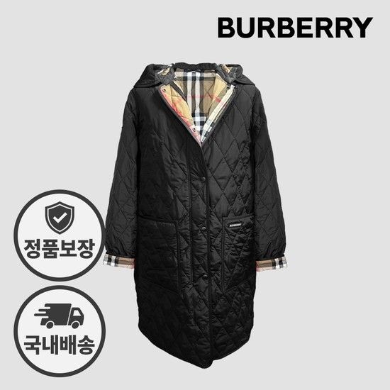 파크게이트 퀄팅 롱 후드 자켓 80842091 81214671 블랙
