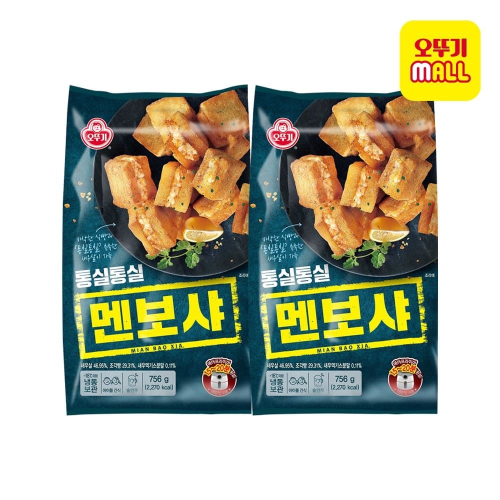 오뚜기 (현대Hmall) [오뚜기] 통실통실 멘보샤 756g 2개