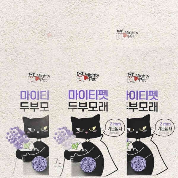 마이티펫 고양이 두부모래 가는입자 라벤더향 7L X 5개입 610206