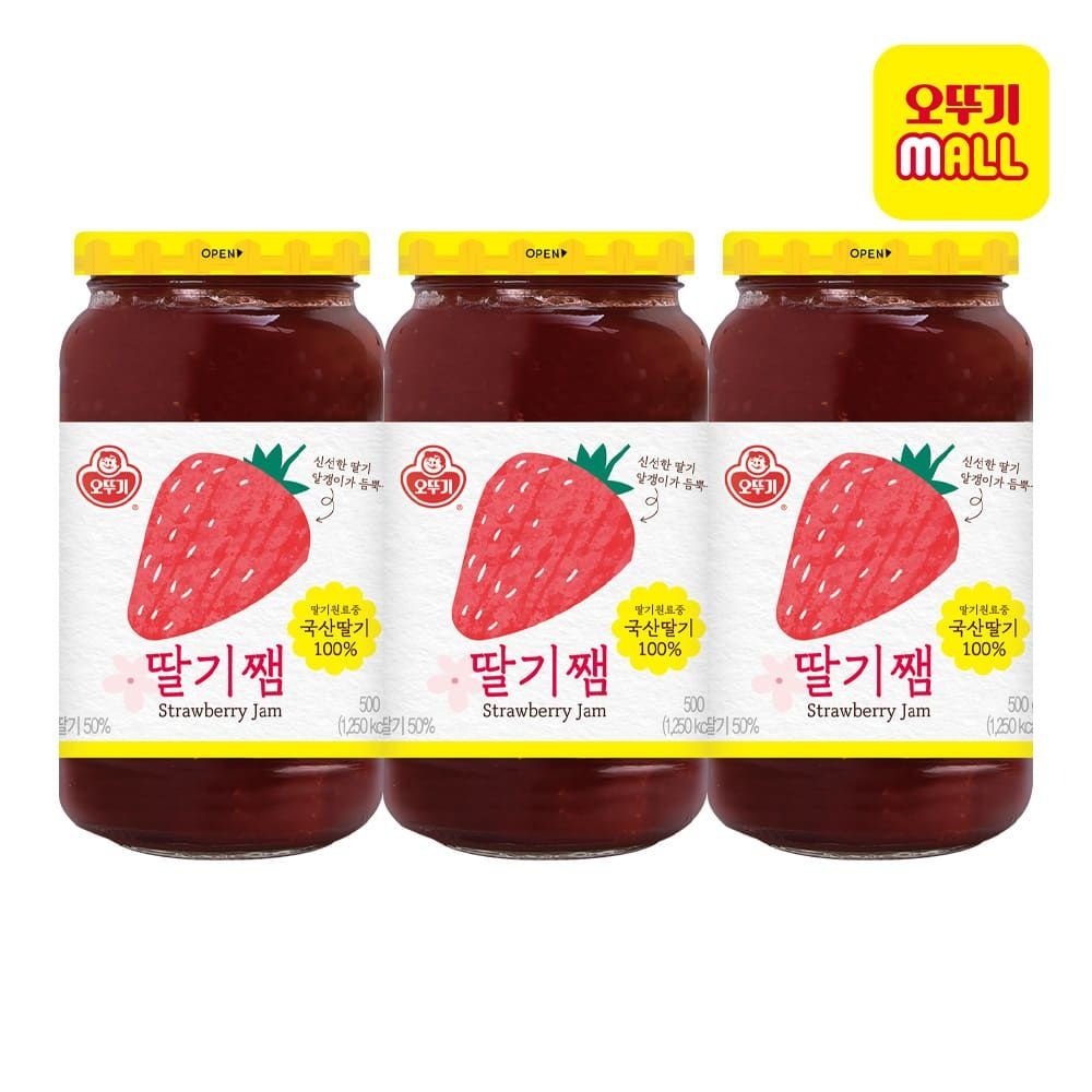 오뚜기 (현대Hmall) [오뚜기] 딸기쨈 500g 3개
