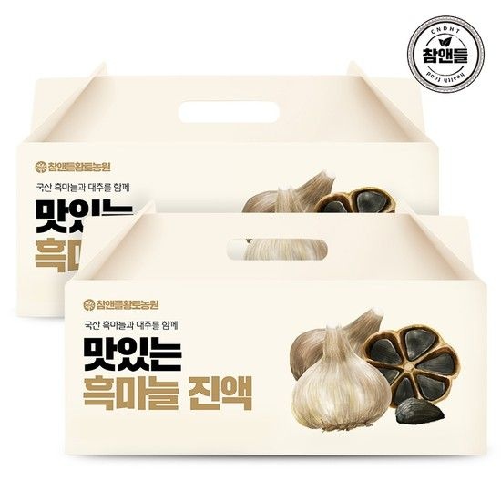 참앤들황토농원 맛있는 흑마늘진액 70ml 30포 2박스(총60포)
