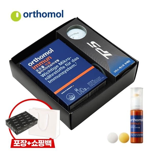 테일러메이드 (현대Hmall) [선물포장/쇼핑백]테일러메이드 골프공+오쏘몰 비타민 선물세트 1개입  TP5 3구+이뮨 3입