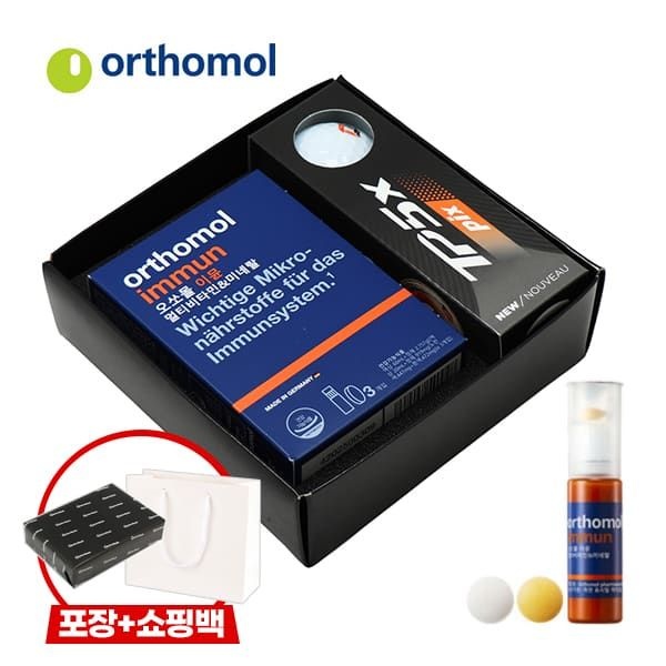 테일러메이드 (현대Hmall) [선물포장/쇼핑백]테일러메이드 골프공+오쏘몰 비타민 선물세트 1개입  TP5X PIX 3구+이뮨 3입