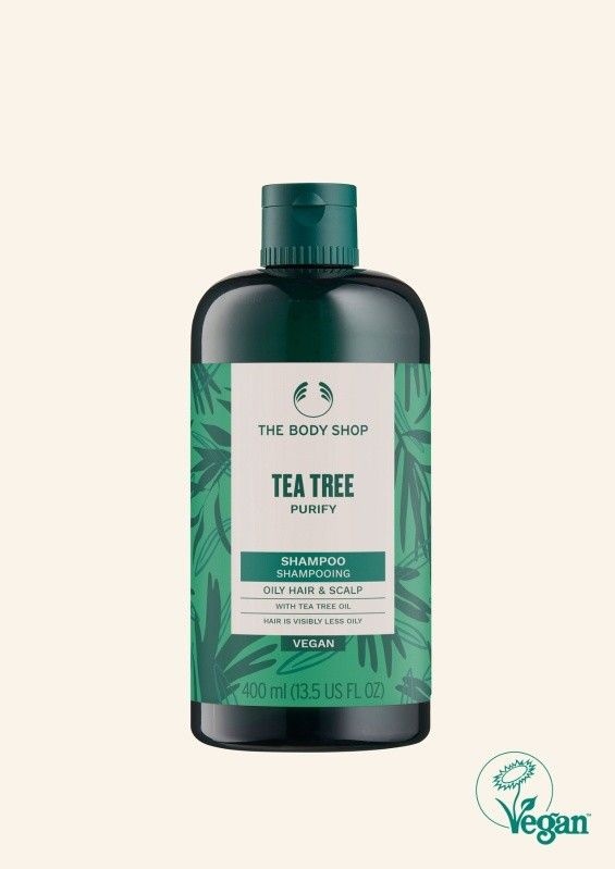 [롯데백화점] 더바디샵 [딥클렌징] 티트리 퓨리파잉 샴푸 400ML/ 뽀득한 마무리(사용기한28년04월)