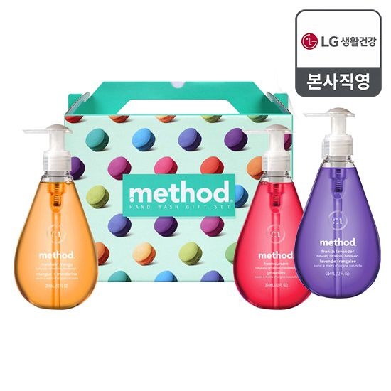 메소드 고보습핸드워시 세트(만다린망고+후레쉬커런트+프렌치라벤더)