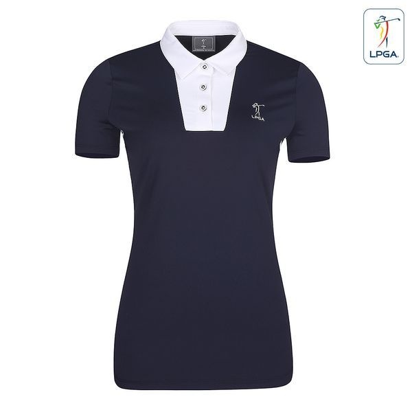 LPGA [하프클럽]여성 컬러배색 제에리 티셔츠(L202TS526P)