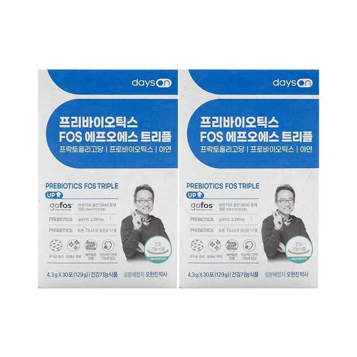 오한진 프리바이오틱스 FOS 트리플 30포 x 2박스
