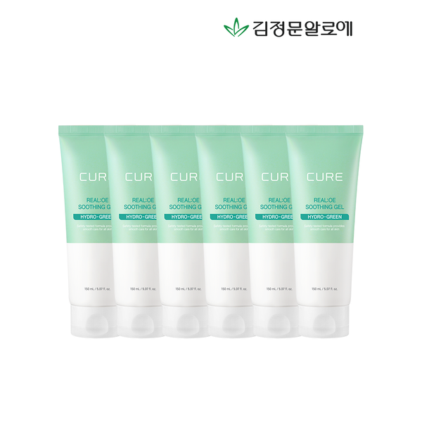 김정문알로에 [하프클럽]큐어 리알로에 수딩젤 150ml 6개