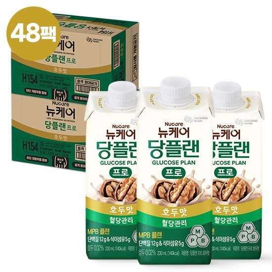 대상웰라이프 대상 뉴케어 당플랜 프로 호두맛 48팩