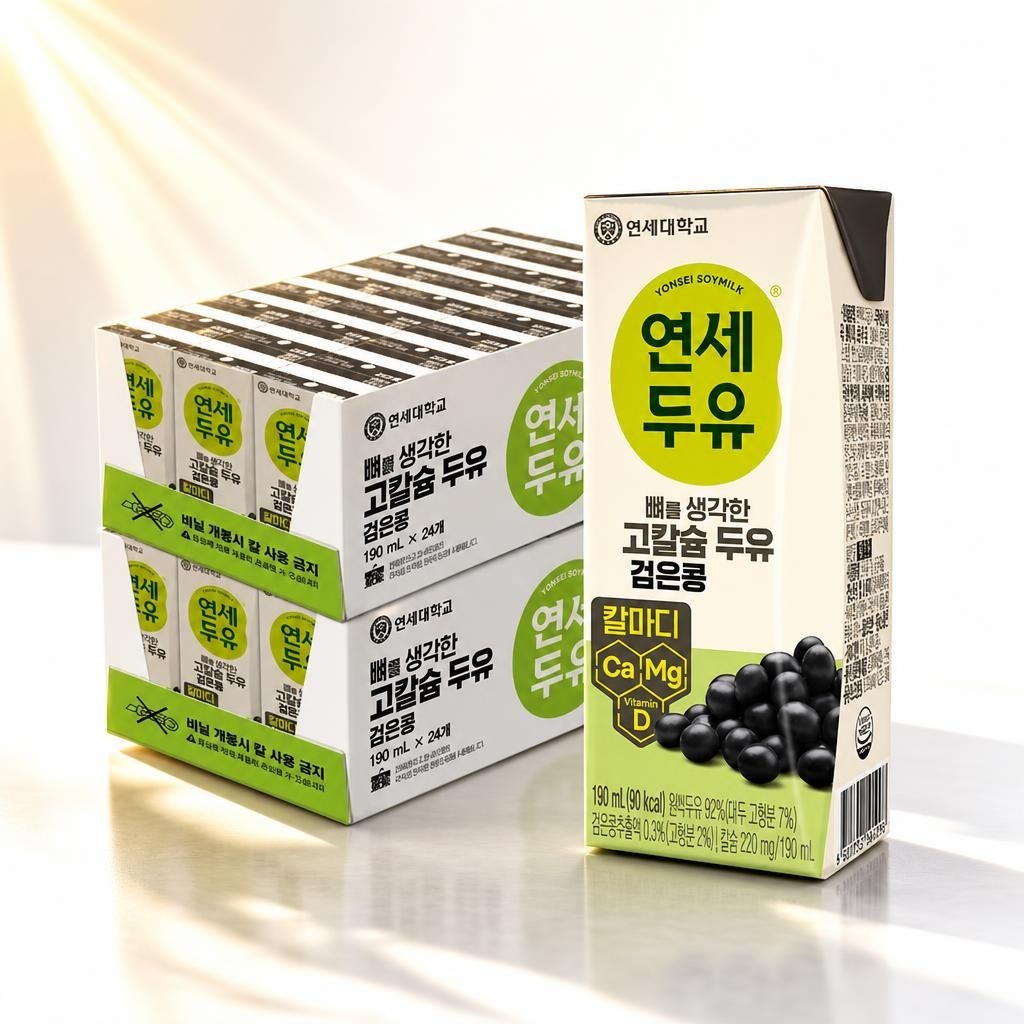 연세우유 연세두유 고칼슘 두유 검은콩 190ml 48개