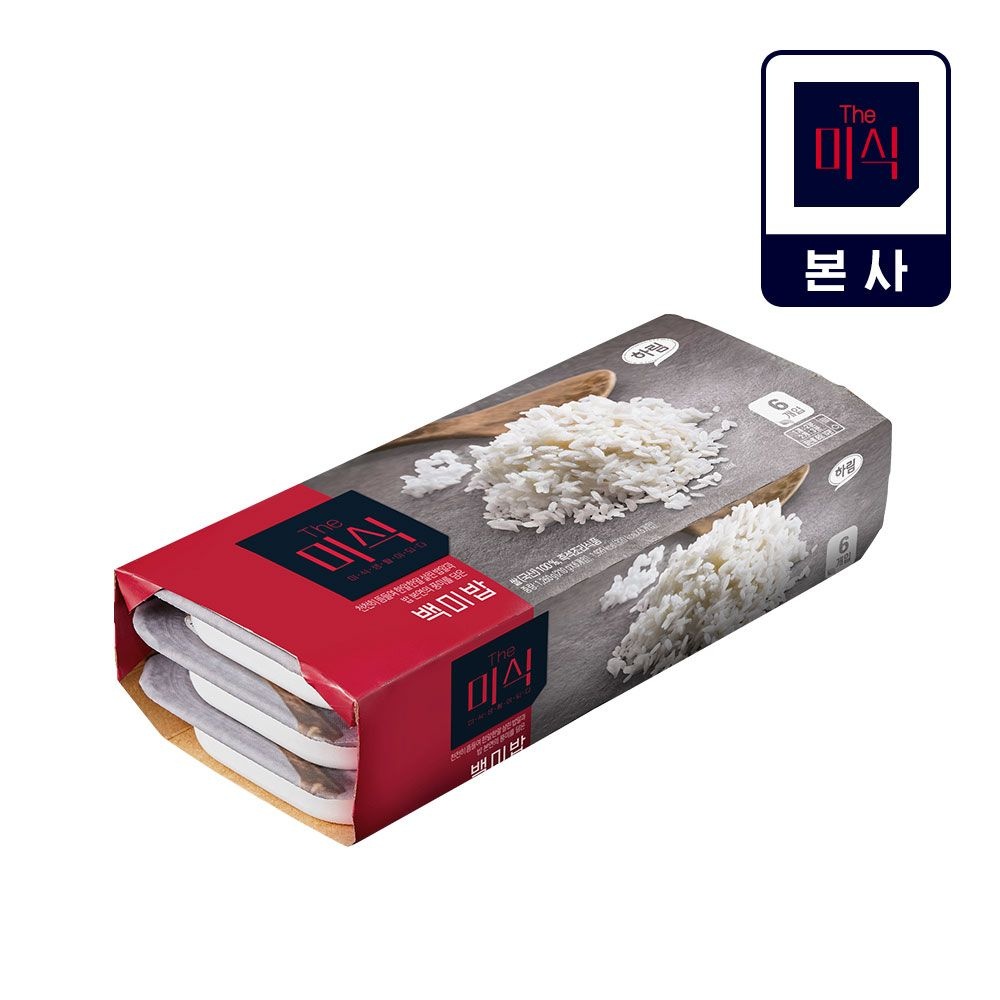 더미식 백미밥 210g, 6개