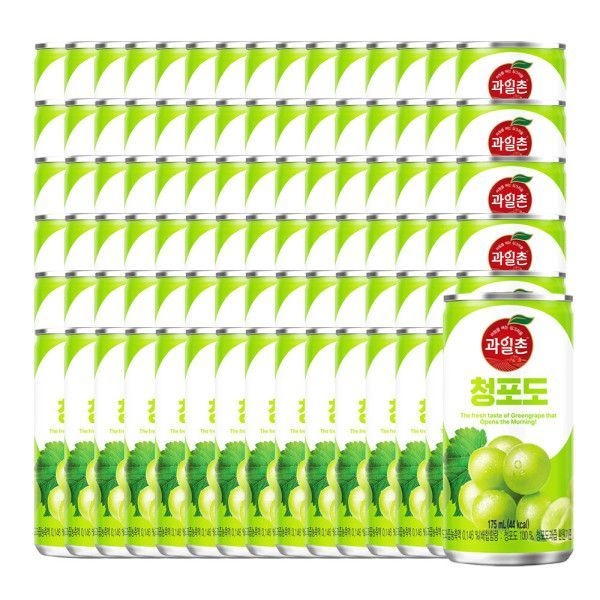 과일촌 청포도 드링크 175ml 캔 30x3박스