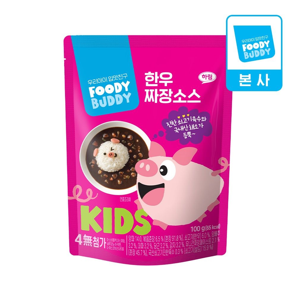 [어린이용] 푸디버디 한우 짜장소스 100g 1개
