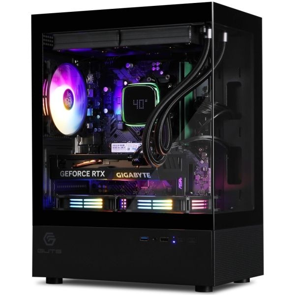 몬스타기어 몬스타 가츠 X200 아쿠아 (블랙) PC 케이스(M-ATX) 미니타워