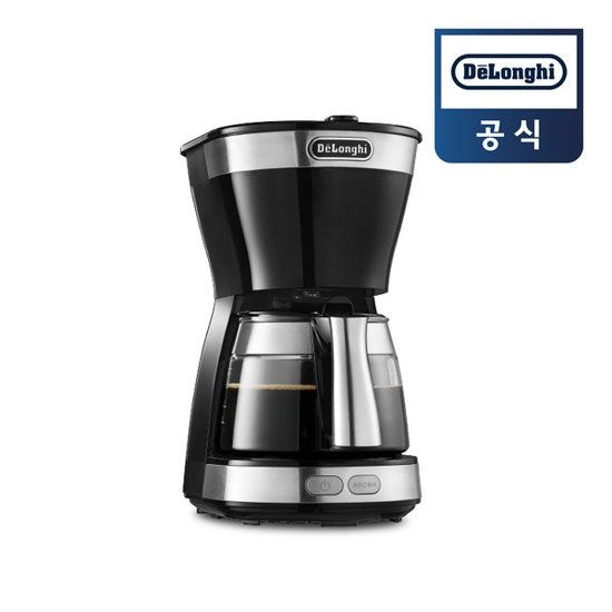 [드롱기] 컴팩트 미니드립 650ml 커피메이커 ICM12011.BK