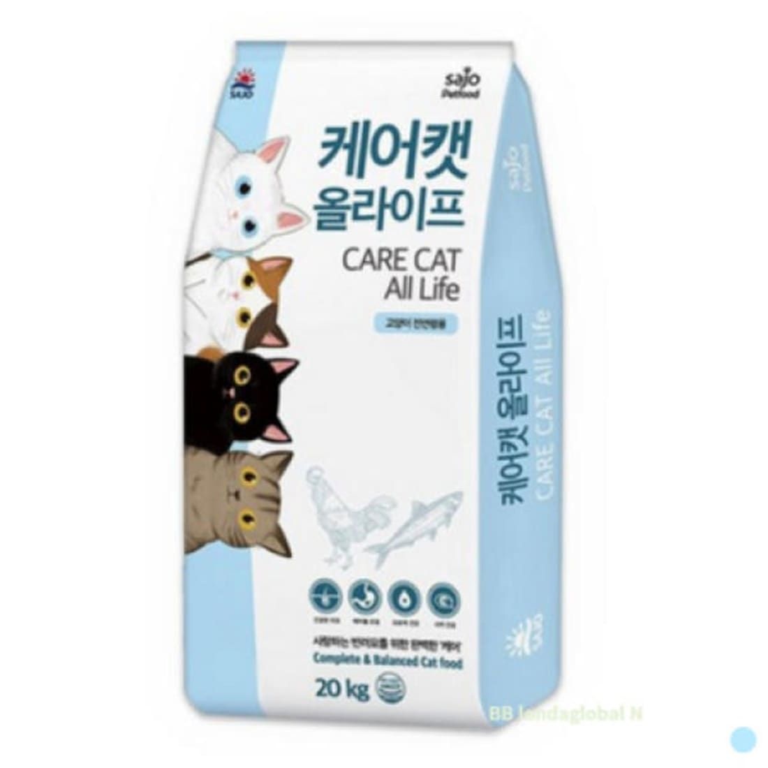 (현대Hmall) 사조 케어캣 올라이프 전연령 대용량고양이사료 20kg