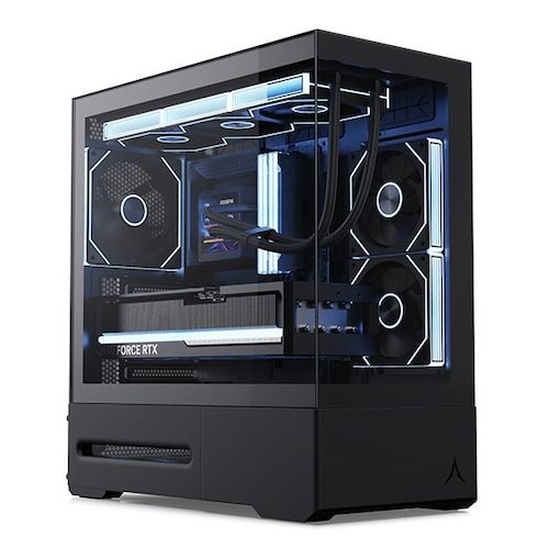 앱코 앱코 UF40 에어로직 파노라믹 뷰 VGA쿨링 ARGB (블랙) pc케이스