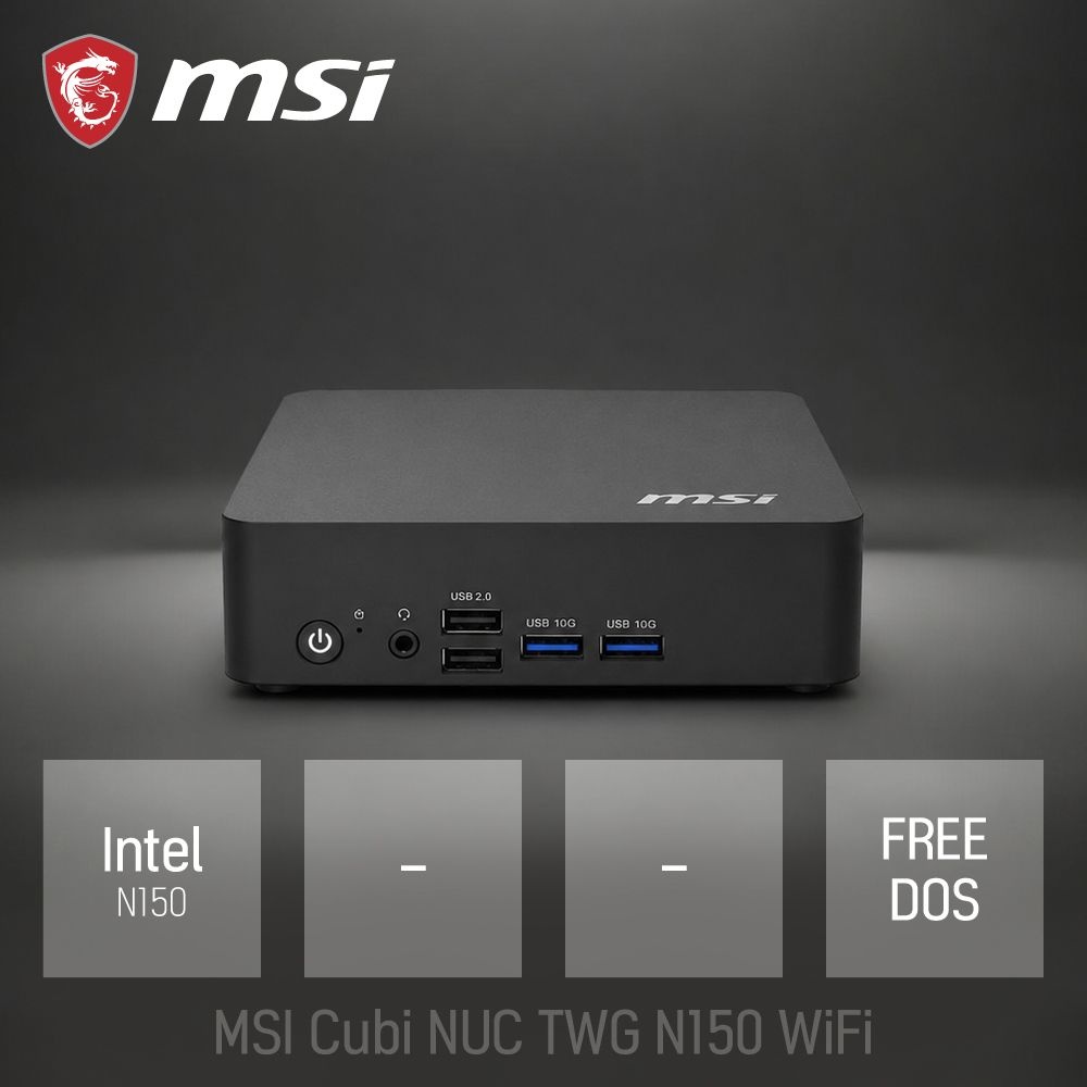 [오늘출발] ⓒ MSI Cubi NUC TWG N150 (베어본) / 산업용 주식용 기업용 작고 가벼운 초소형 가성비 미니PC