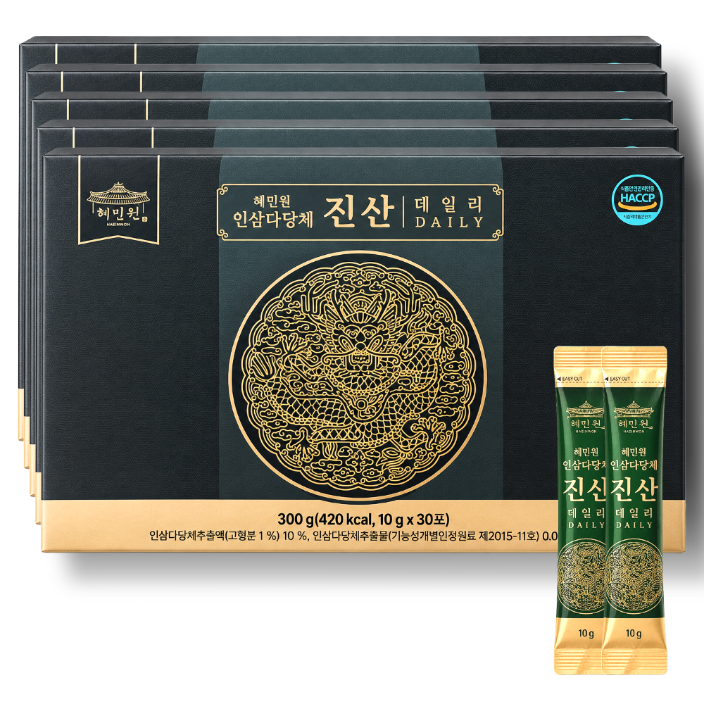 혜민원 인삼다당체 진산 데일리 10g x 30포 x 5개