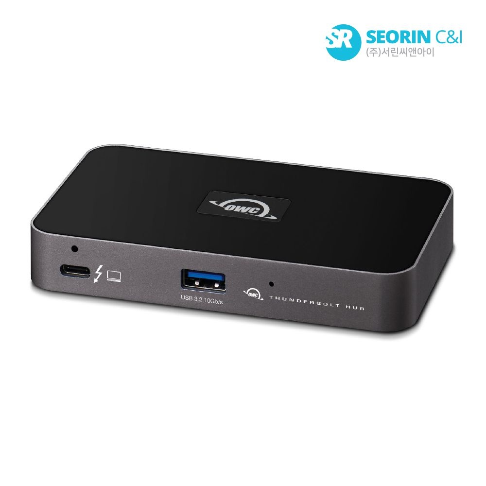 오더블유씨 [서린공식] OWC Thunderbolt4 HUB (4포트/썬더볼트4 Type C) 서린 40Gbs 60W 8K60Hz 4K120Hz 애플 맥 지원