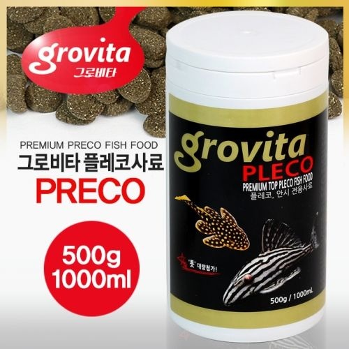 [오늘출발] 그로비타 플레코 안시 전용사료 500g/1000ml
