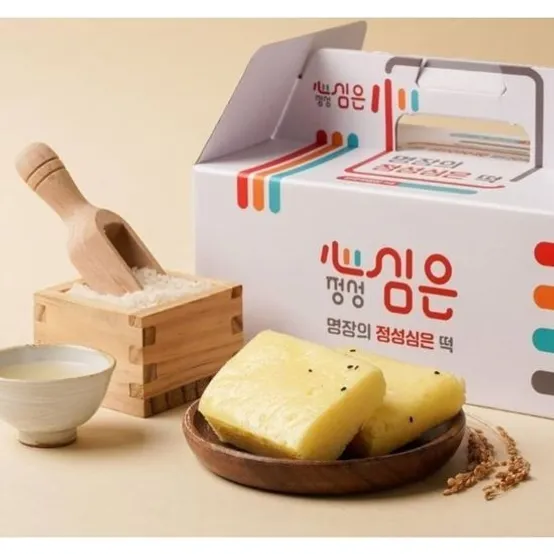 심은솜씨 정성 심은 흰색/옥수수기정떡 2박스30개 468652