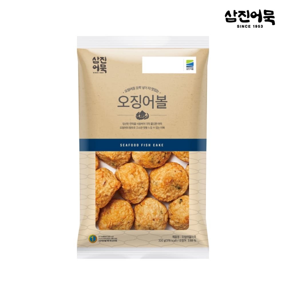 삼진어묵 (현대Hmall) [삼진어묵] 오징어볼 1봉 320g (8개입)