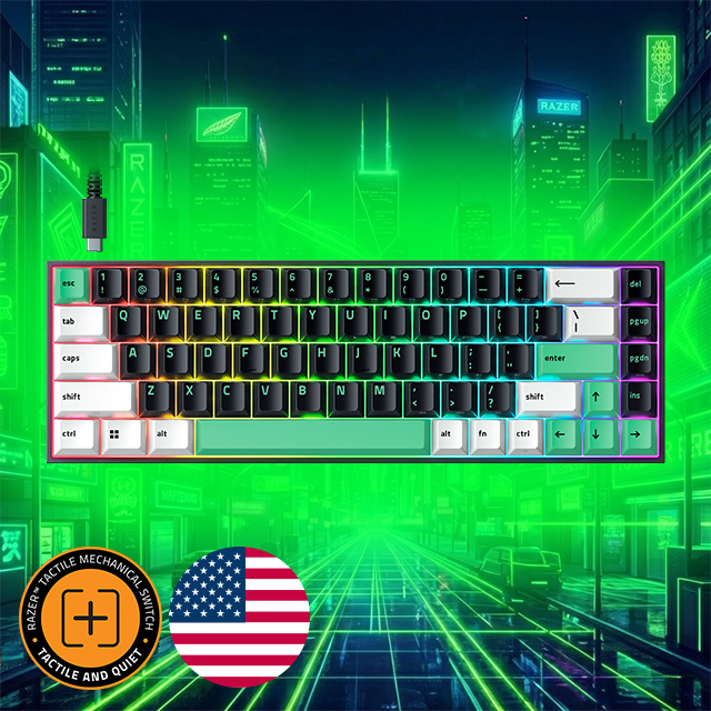 RAZER 레이저코리아 레클루사 X 미니 Reclusa X Mini 65% 영문각인 핫스왑 게이밍 키보드