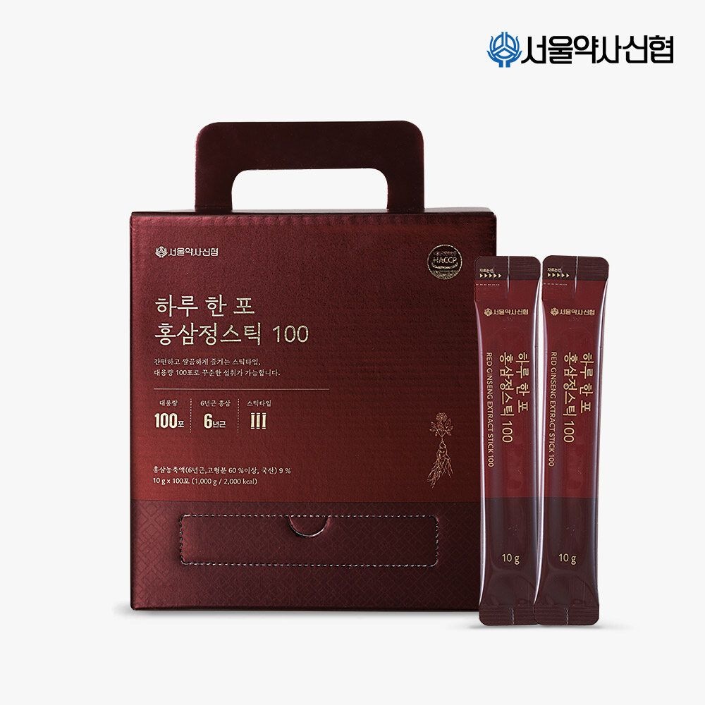 하루 한 포 홍삼정 스틱 100포 2세트(선물세트)