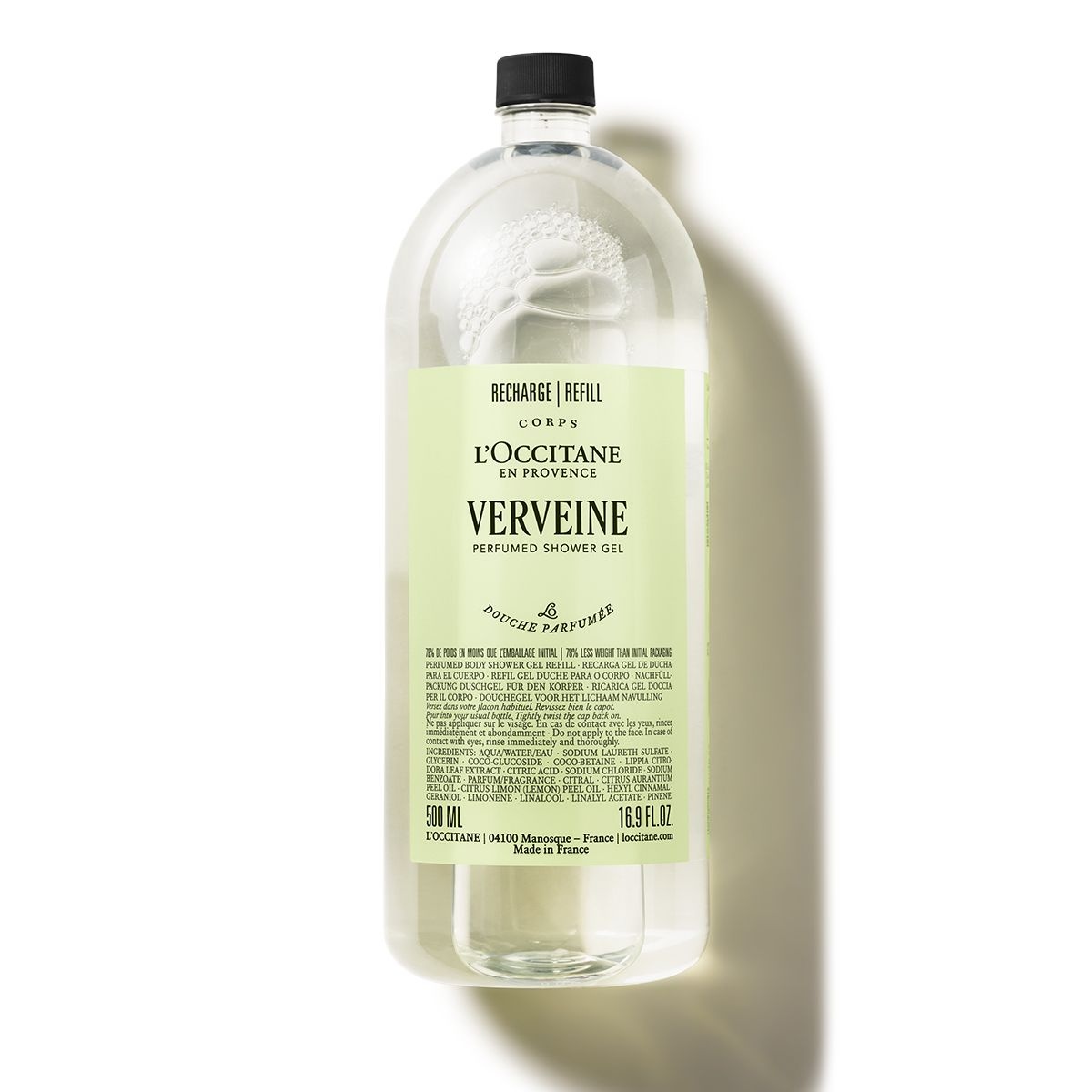 록시땅 리필 샤워젤 버베인 퍼퓸드 500ml 버베나 BF872340
