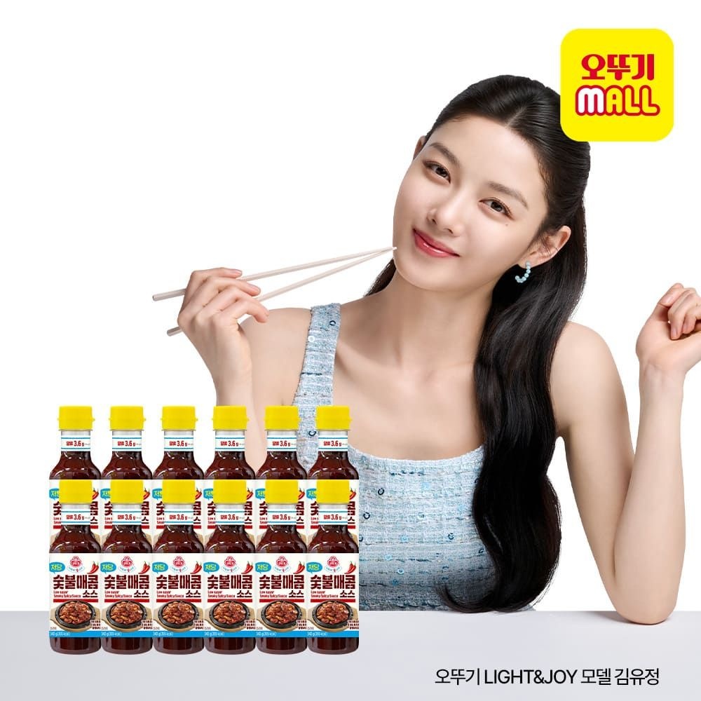 오뚜기 (현대Hmall) [오뚜기] LightJoy 저당 숯불매콤소스 340g 12개