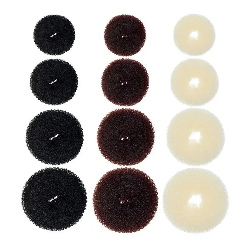 1Pc S M L 블랙/브라운/보리 매직 헤어 롤빵 메이커 도구 용 도넛 베이글 여성용 헤어핀 액세서리 스타일링
