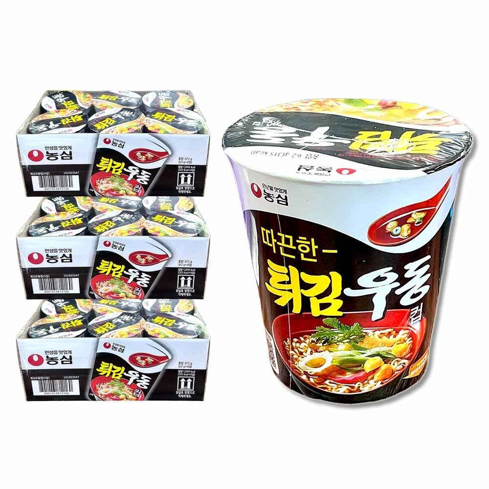 농심 튀김우동컵 6입 x 3개/총18개