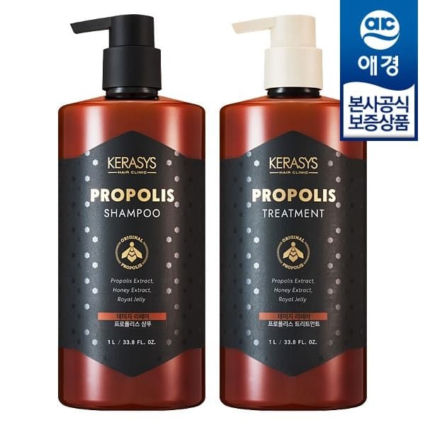 (현대Hmall) [애경][비밀] 케라시스 프로폴리스 샴푸/트리트먼트 1L x2개