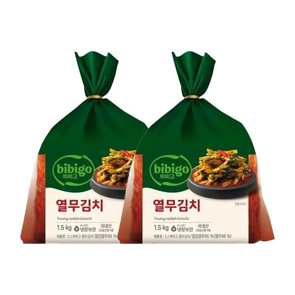 CJ제일제당 [하프클럽]비비고 열무김치 1.5kg x2개
