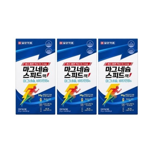 일양약품 흡수빠른 마시는 액상마그네슘 스피드액 3박스 /비타민B6 글...