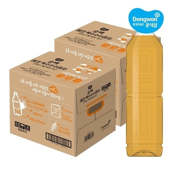[동원] 순백 에코 옥수수수염차 무라벨 1.5L x 24개