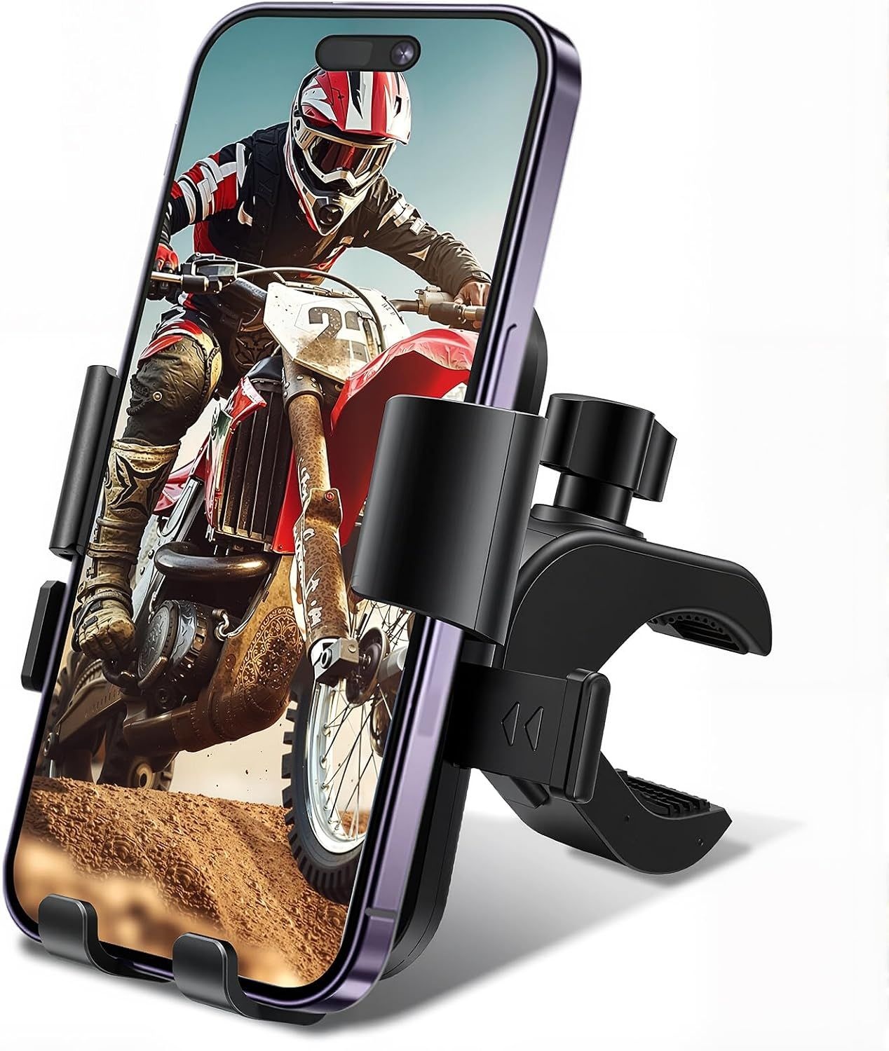 [해외] Masansan 오토바이 휴대폰 거치대, 자전거 홀더 핸들바 | 클램프 ebike 스쿠터 클립 for 16 Pro Max/Plus, 15 Max, S10, S20, More
