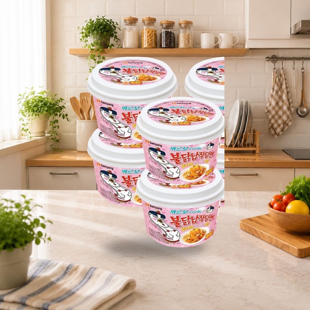 삼양 까르보불닭납작당면 164g x 6입