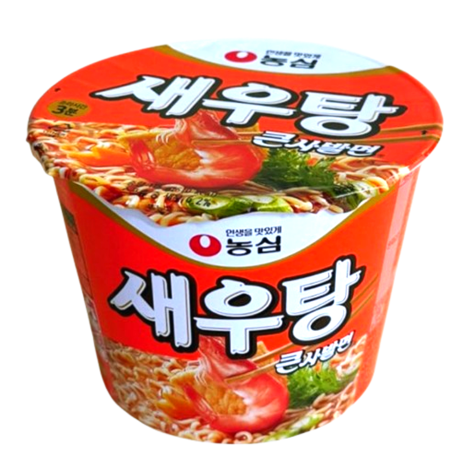 농심 새우탕 큰사발면 컵라면 115g x 16개